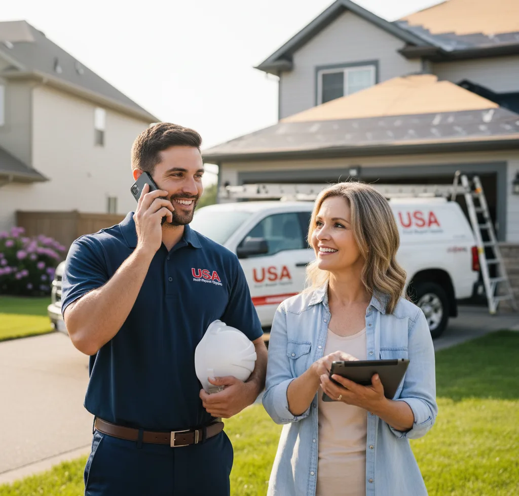 USA Roof Repair Experts customer support in Siloam